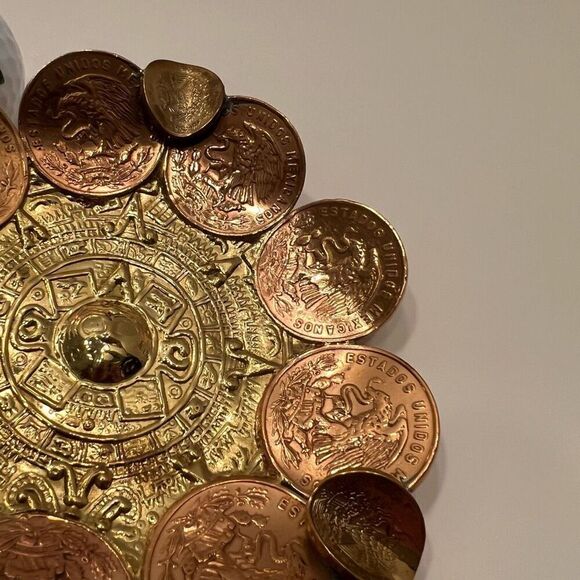 Vintage Mexican Coin Dish Ashtray - Picture 5 of 12